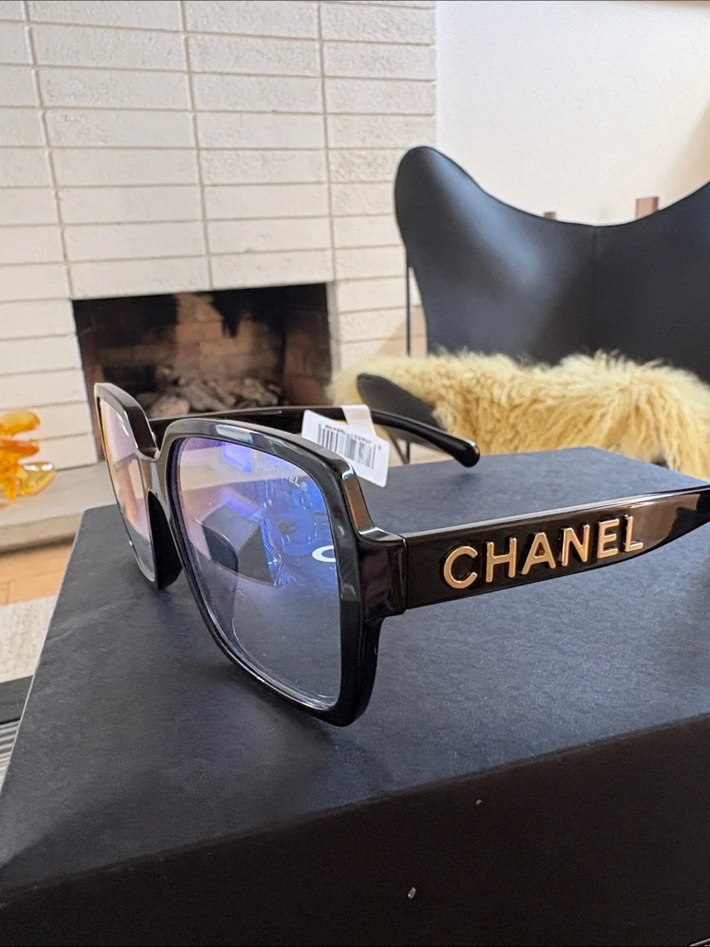 CHANEL Black Frames with Blue-light Lenses - 2026 Designer Glasses authentic